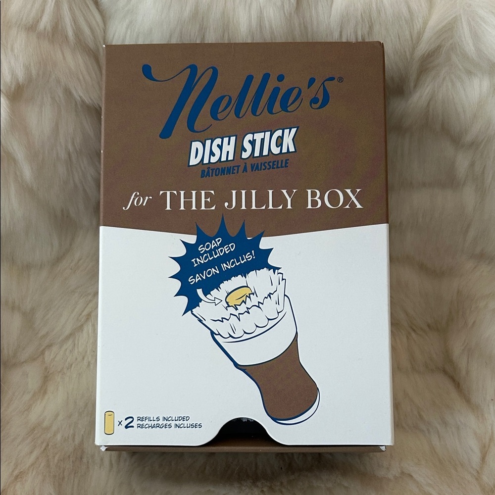 Jilly Box fall 25/Nellie’s Dish Brush Set Handheld Dish Brush - Brown&White - Picture 2 of 4